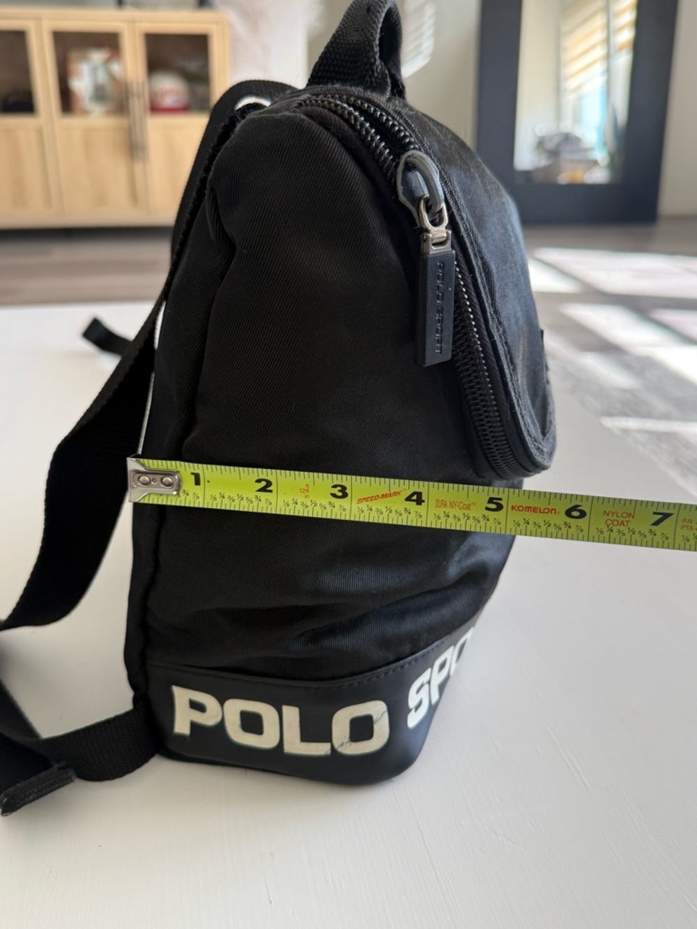 Vintage Polo Sport Ralph Lauren black nylon mini backpack Y2k 90s - Picture 10 of 10